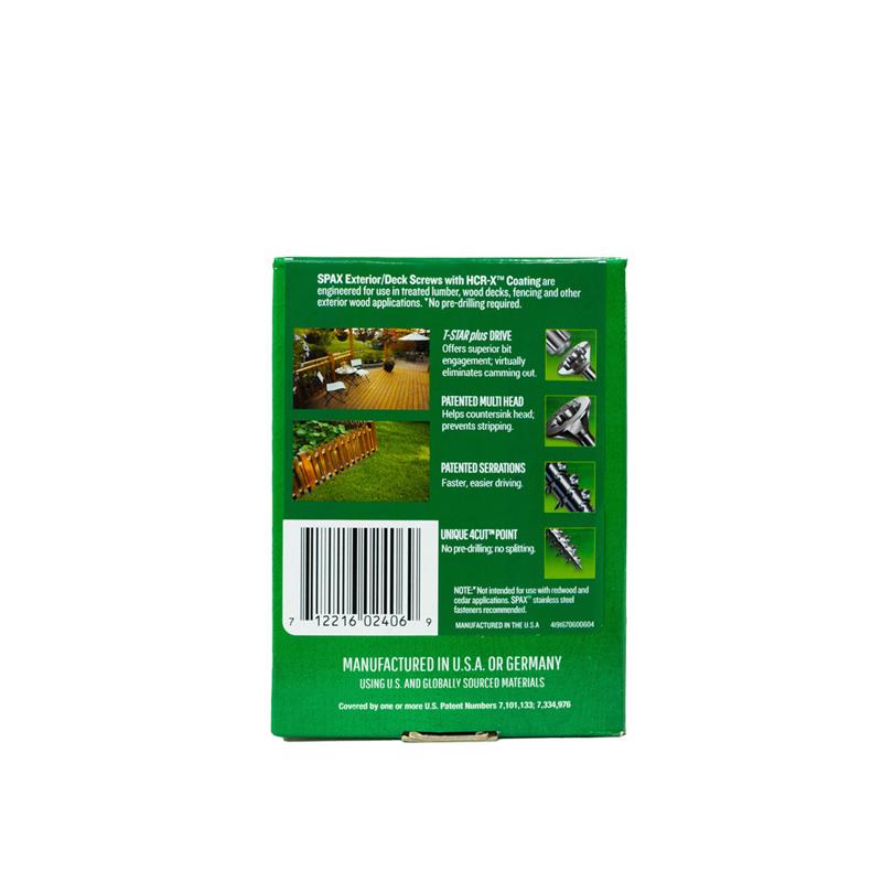SPAX Multi-Material No. 14 Label X 2-1/2 in. L T30+ Flat Head Serrated Construction Screws