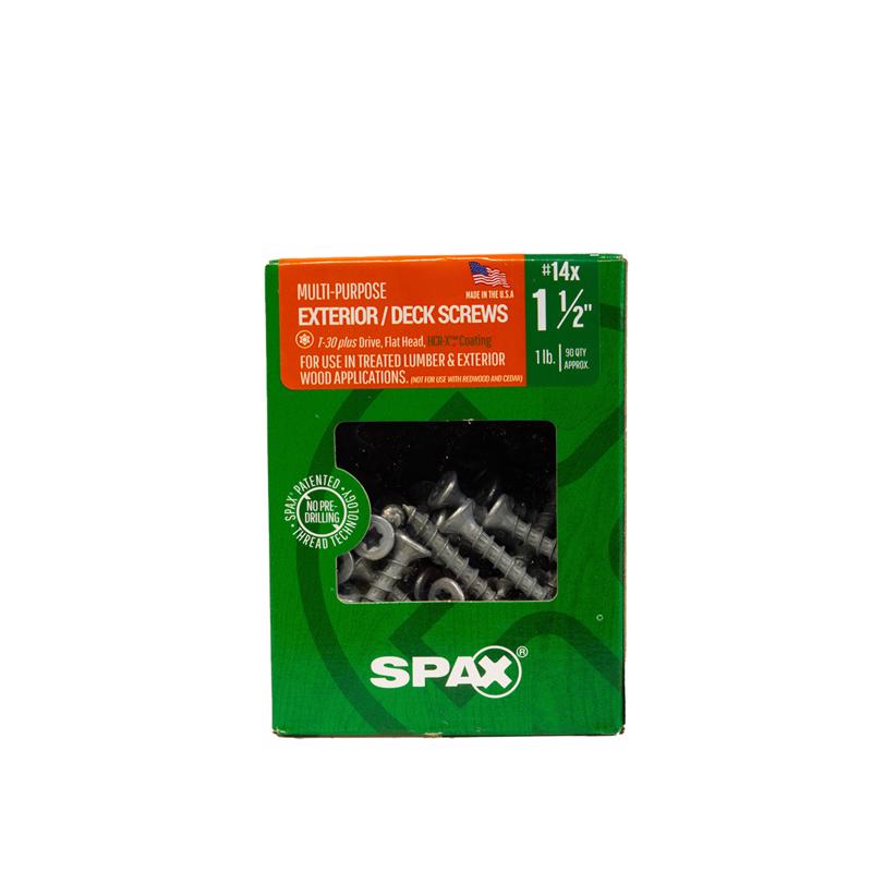 SPAX Multi-Material No. 14 Label X 1-1/2 in. L T30+ Flat Head Serrated Construction Screws