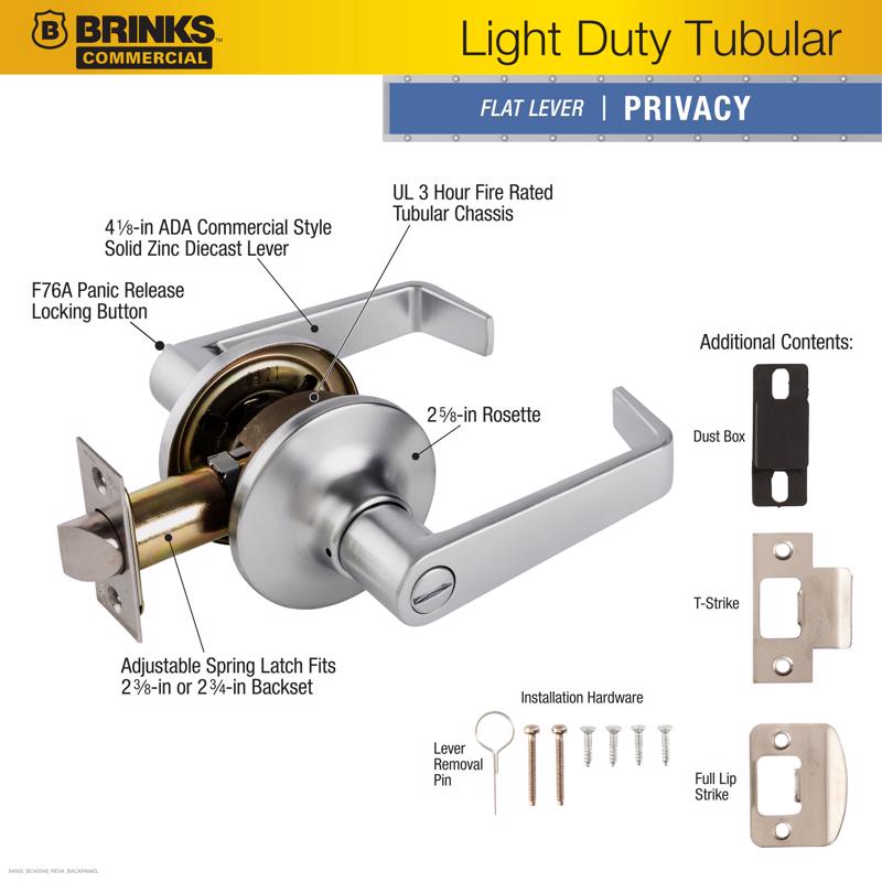 Brinks Privacy Lever Right or Left Handed