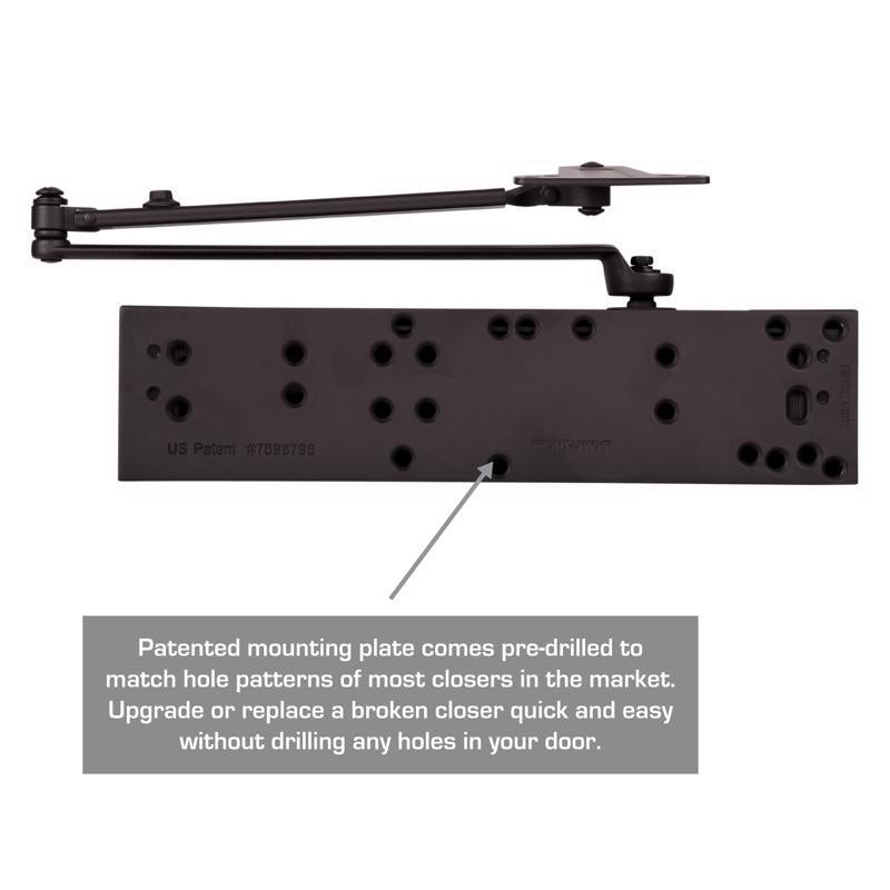 Brinks Commercial Oil Rubbed Bronze Steel Hydraulic Door Closer Grade 1
