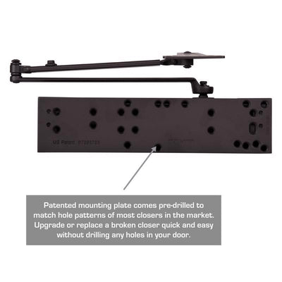 Brinks Commercial Oil Rubbed Bronze Steel Hydraulic Door Closer Grade 1