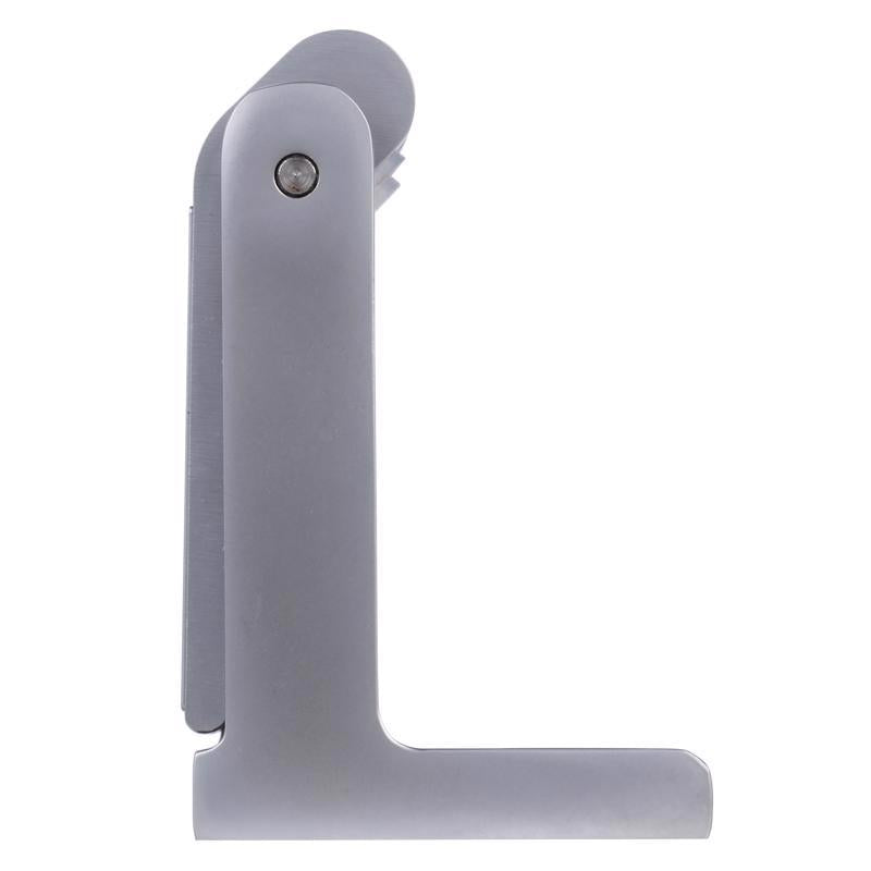 Brinks Zinc Satin Chrome Silver Door Stop Mounts to base trim 2.75 in.