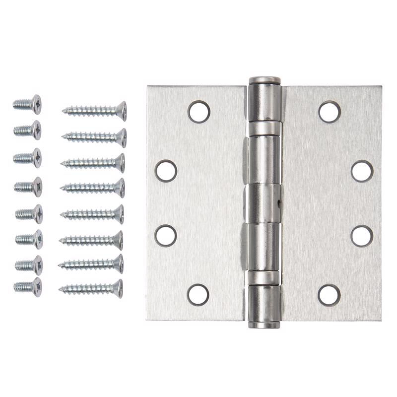 Brinks 4.5 in. L Satin Chrome Door Hinge
