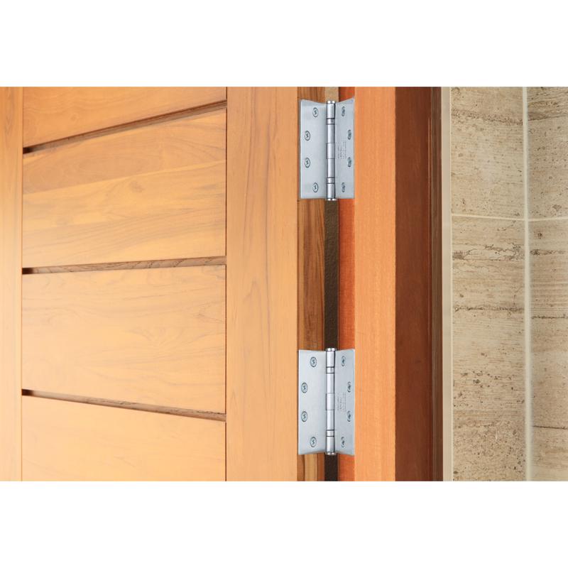 Brinks 4.5 in. L Satin Chrome Door Hinge