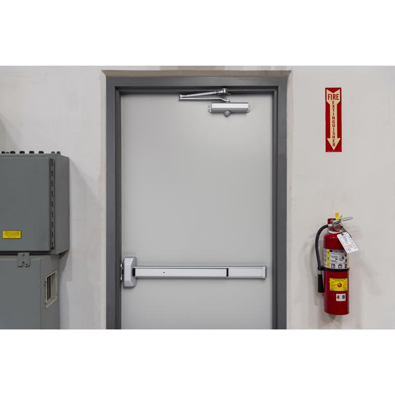 Brinks Gray Aluminum Commercial Exit Device