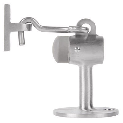 Brinks Brass Satin Chrome Silver Door Stop Mounts to floor 2-1/2 in.