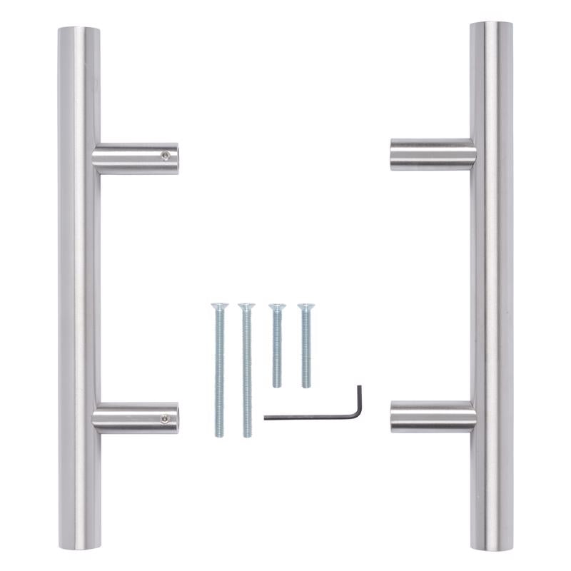Brinks Commercial 12 in. L Satin Silver Stainless Steel Door Pull