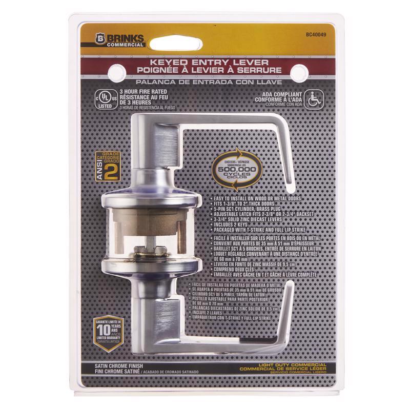 Brinks Keyed Entry Lever 2 in.
