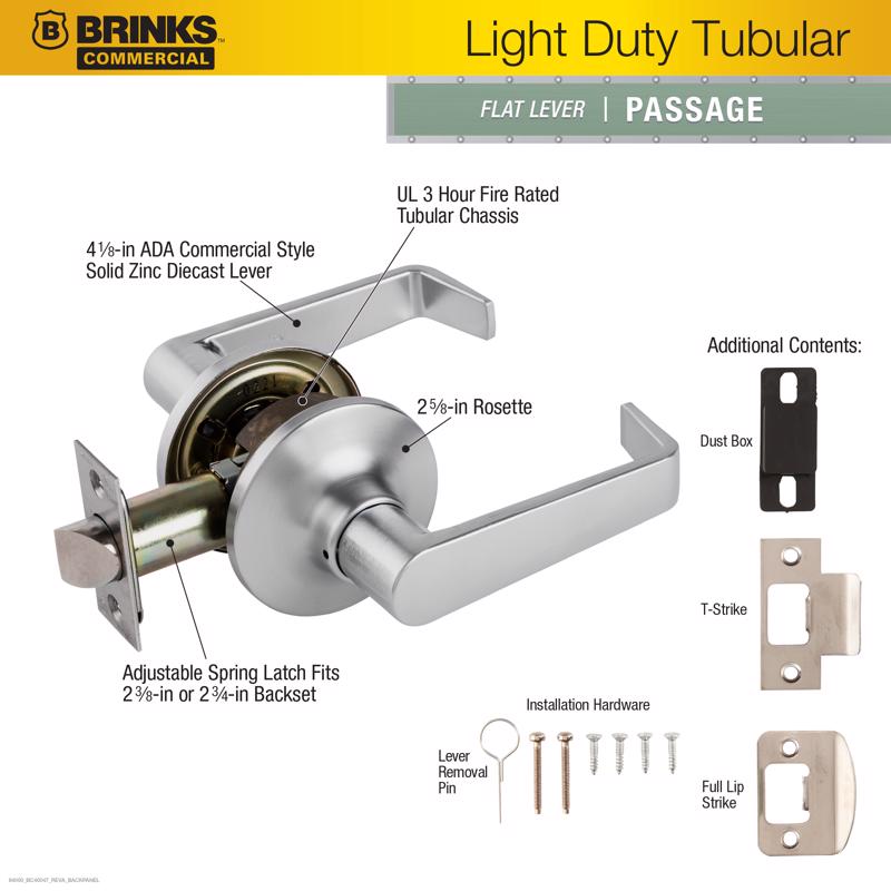 Brinks Passage Lever Right or Left Handed