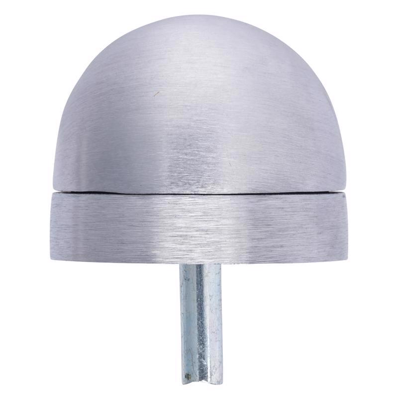 Brinks Brass Satin Chrome Door Stop Mounts to floor 1.75 in.
