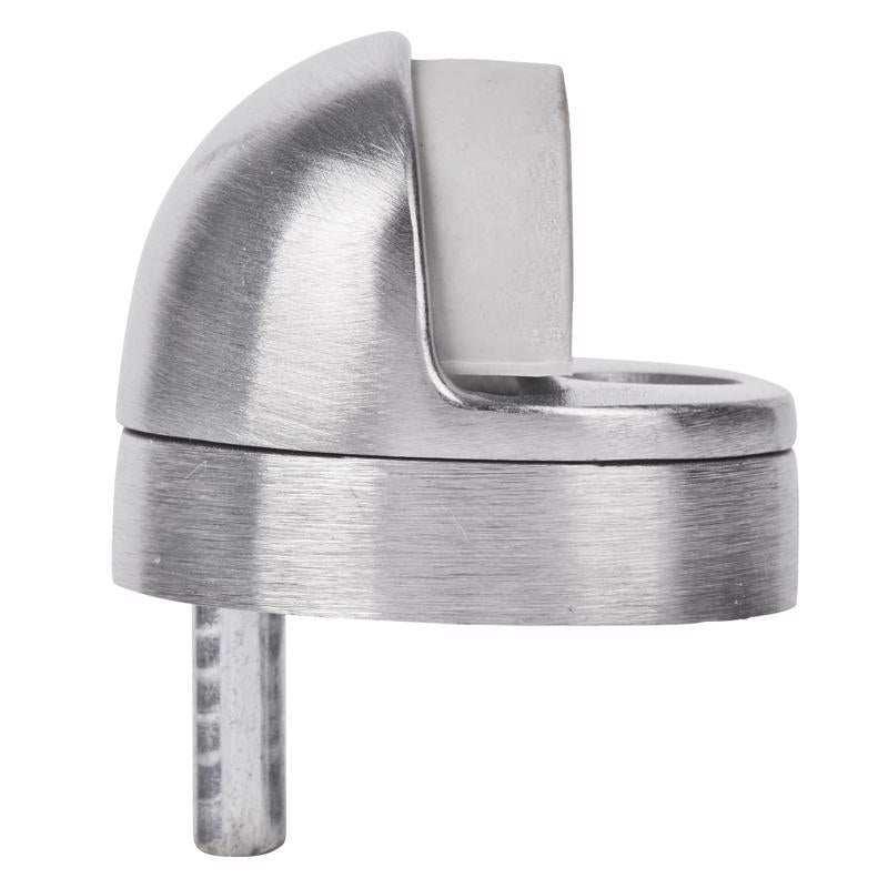 Brinks Brass Satin Chrome Door Stop Mounts to floor 1.75 in.