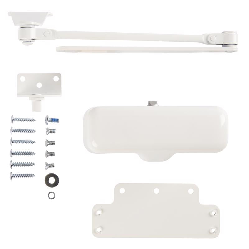 Brinks Residental White Steel Hydraulic Adjustable Door Closer