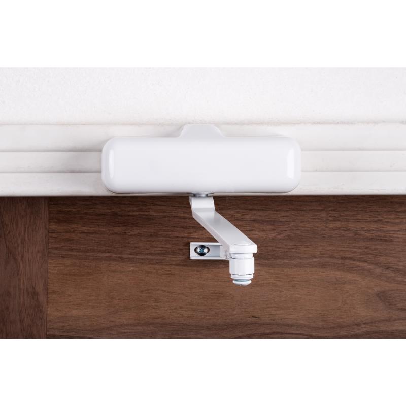 Brinks Residential White Steel Hydraulic Adjustable Door Closer