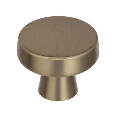 Amerock Blackrock Art Deco Round Cabinet Knob 1-5/16 in. D 1-1/16 in. Golden Champagne