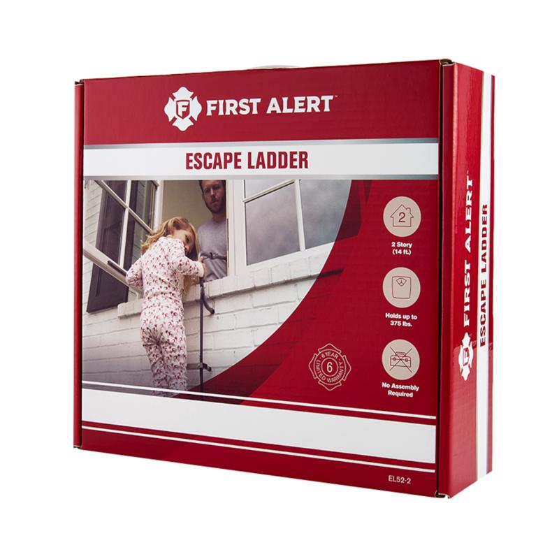 First Alert 14 ft. H Steel Fire Escape Ladder 375 lb. capacity