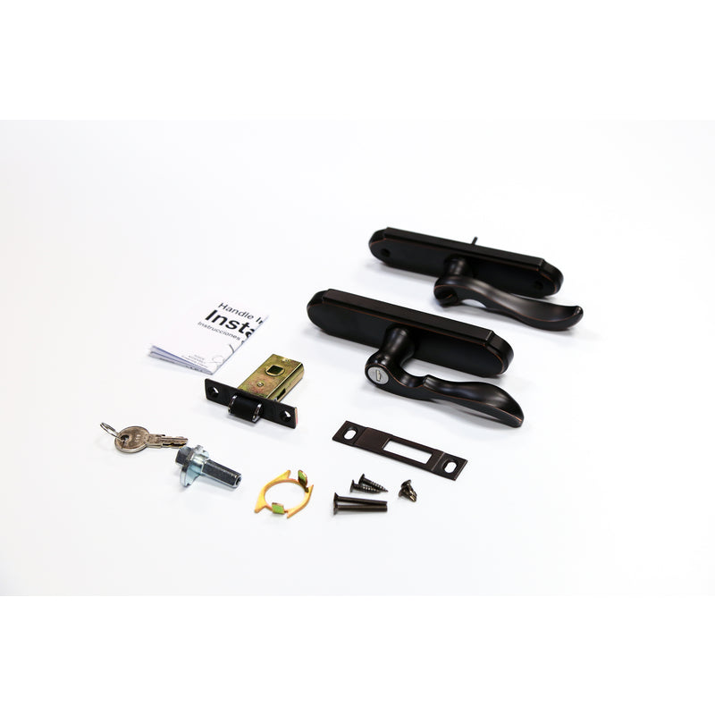 Larson Age Bronze Brown Zinc Mortise Latch