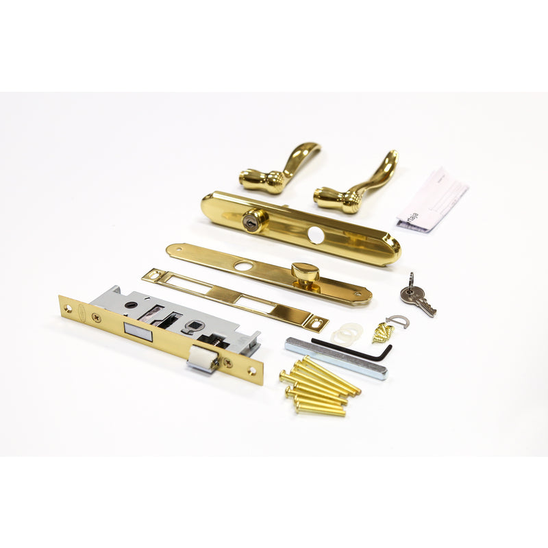 Larson Screen Away Bright Brass Gold Zinc Mortise Latch