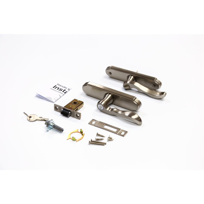 Larson M2 Brush Nickel Silver Zinc Mortise Latch