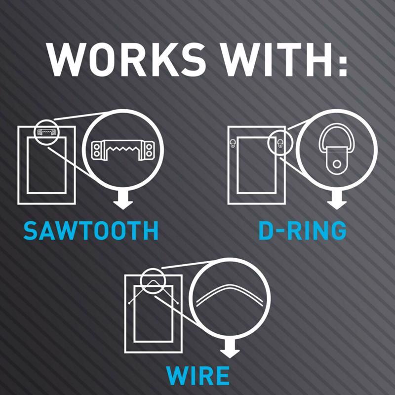 3M Claw Silver Drywall Picture Hanger 15 lb 5 pk