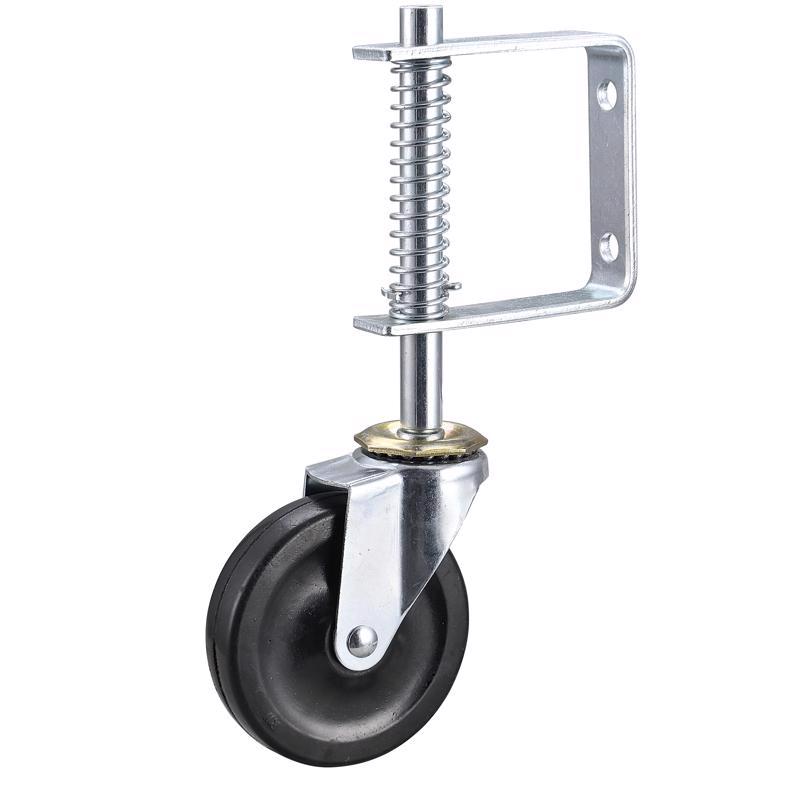 Projex 4 in. D Swivel Hard Rubber Gate Caster 125 lb