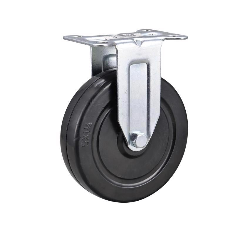 Projex 5 in. D Soft Rubber Rigid Caster 200 lb