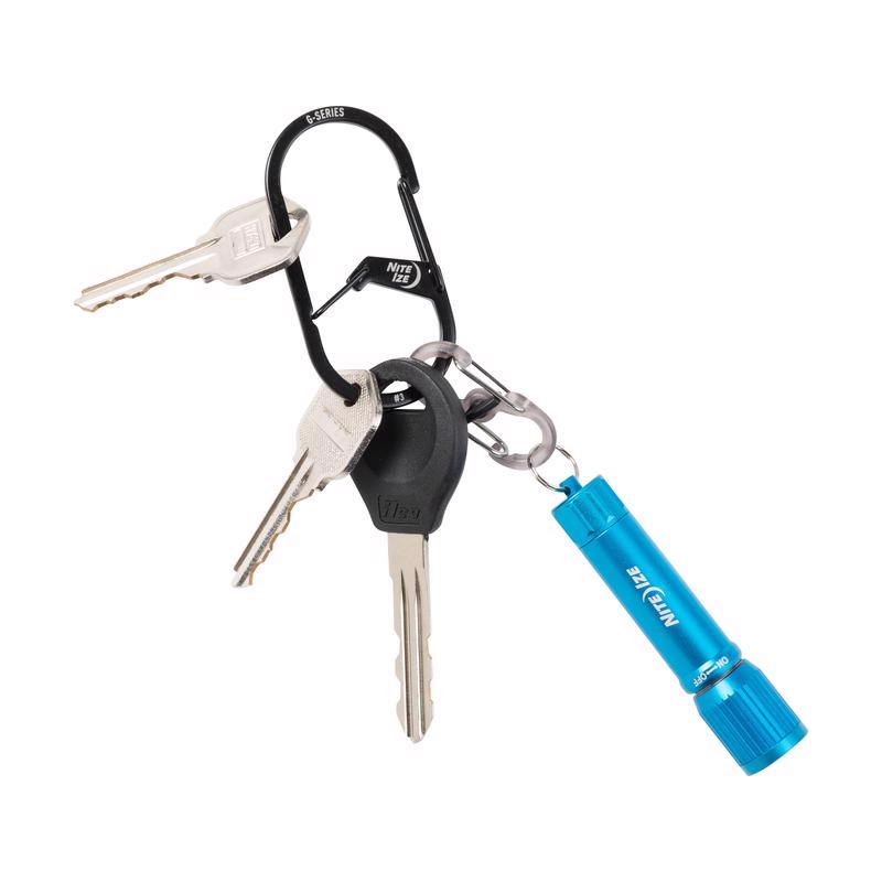 Nite Ize G-Series Stainless Steel Black Dual Chamber Carabiner