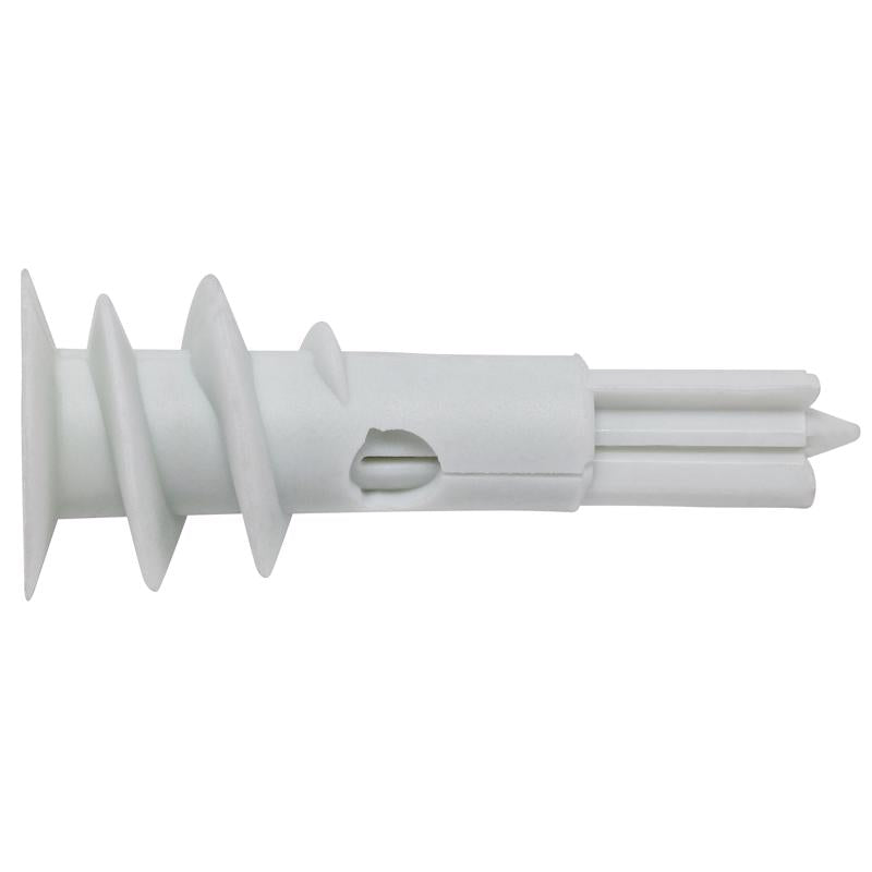 HILLMAN 1/2 in. D X 1.5 in. L Nylon Ribbed Head Drywall Anchors 100 pk