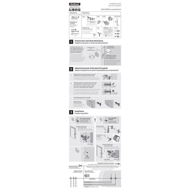 Kwikset Signature Series Pismo Matte Black Entry Door Knob KW1 2-1/4 in.