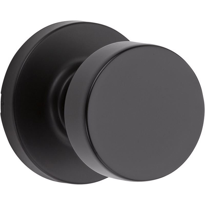 Kwikset Signature Series Pismo Matte Black Knob Right or Left Handed