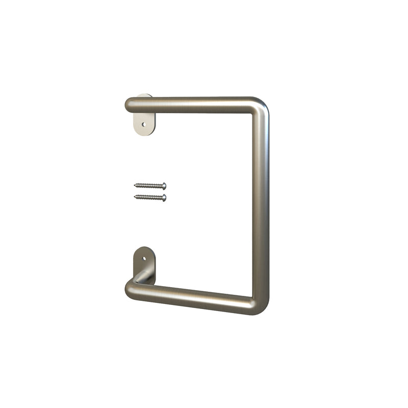 National Hardware Troy 5/8 in. D X 6-3/32 in. L Satin Nickel Silver Steel Pull Handle