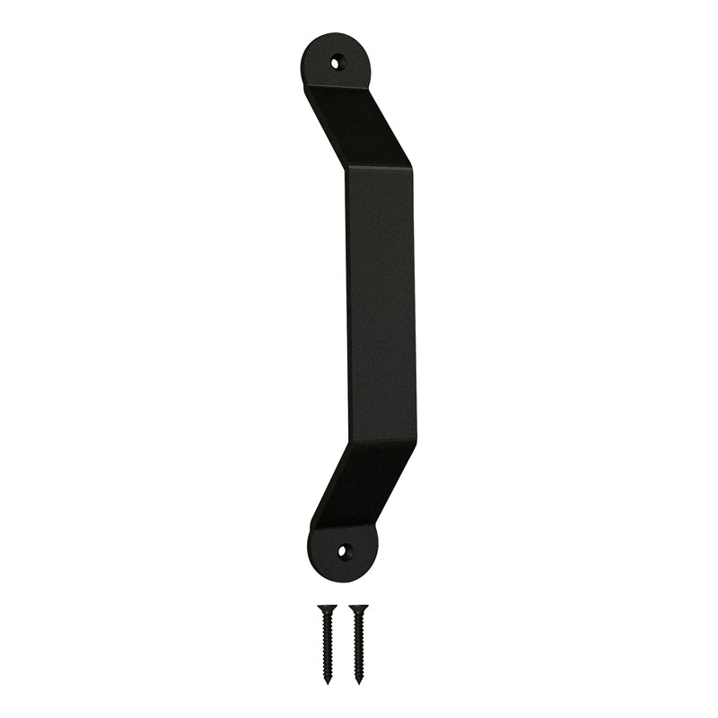 National Hardware Charleston Matte Black Steel Pull Handle