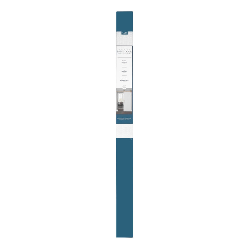 National Hardware Designer 72 in. L Brushed Gold Steel Barn Door Hanger Kit