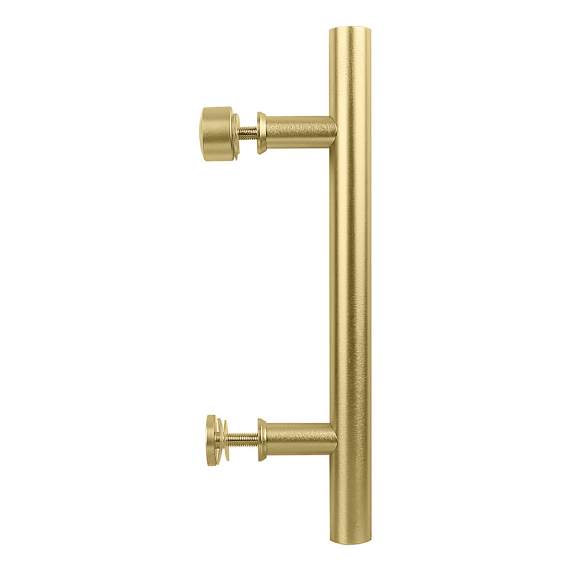 National Hardware Madison 31/32 in. D X 12 in. L Brushed Gold Steel Pull Handle
