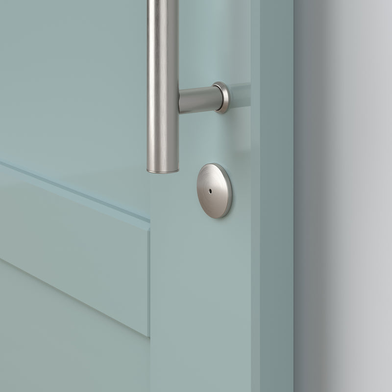 National Hardware Satin Nickel Zinc Indoor Sliding Door Lock