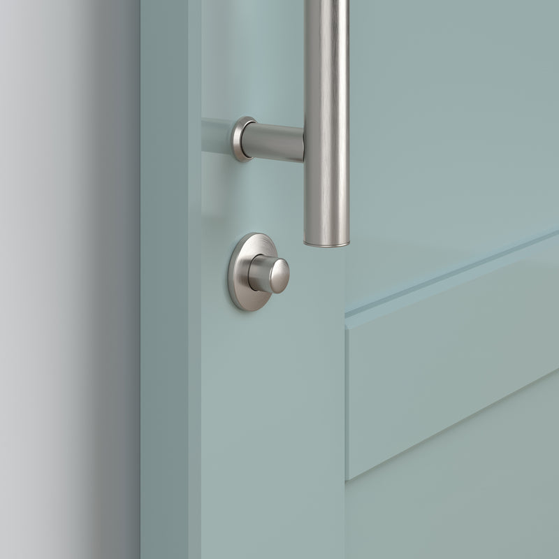 National Hardware Satin Nickel Zinc Indoor Sliding Door Lock