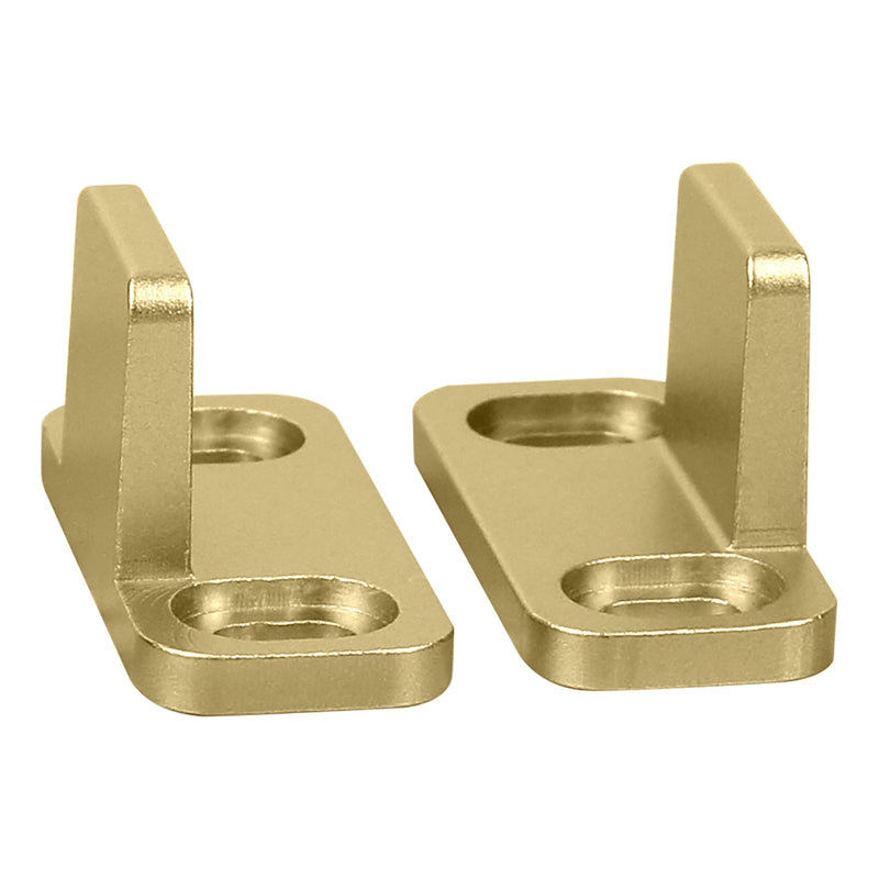 National Hardware 1-3/4 in. L Brushed Gold Aluminum Double Floor Guide