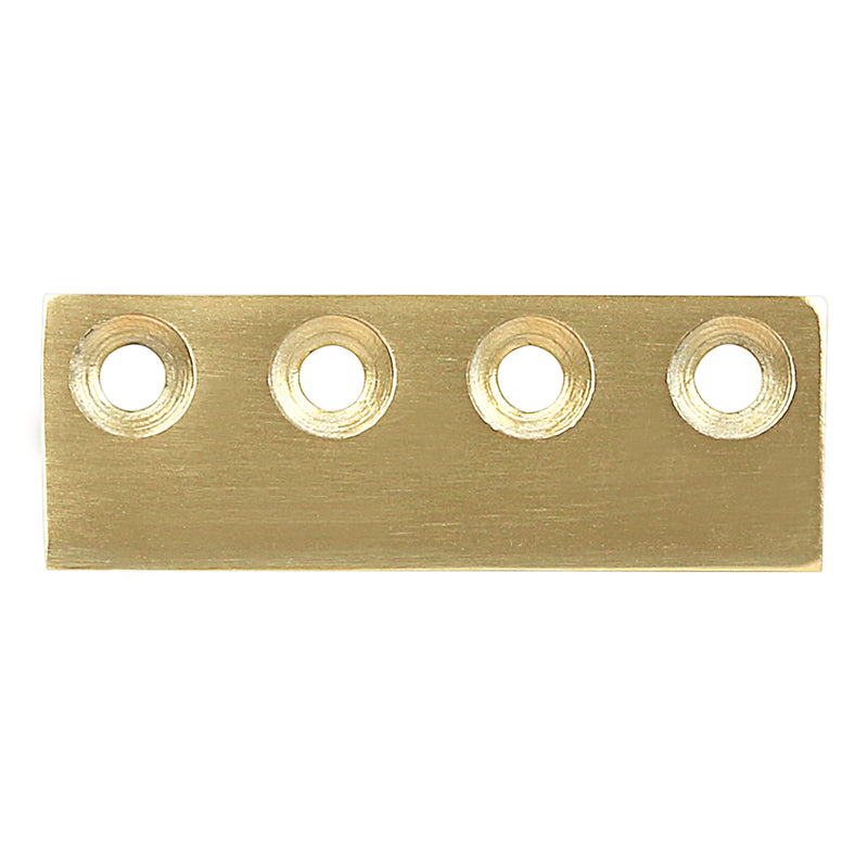 National Hardware 5/8 in. D X 3-1/8 in. L Brushed Gold Steel Sliding Door Hardware Connecting Adapte