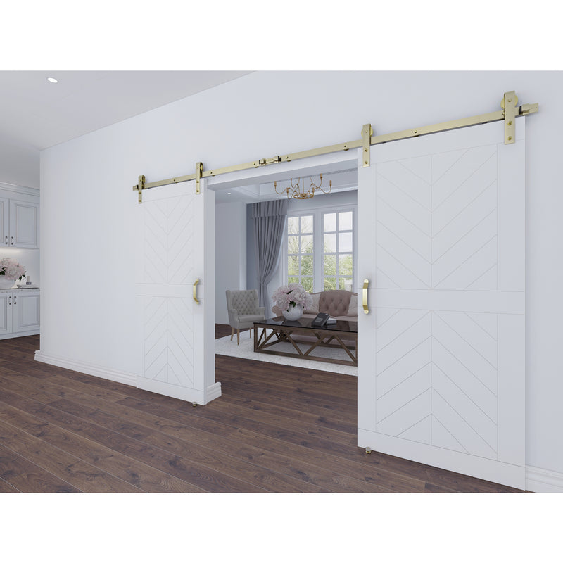 National Hardware Charleston Brushed Gold Steel Pull Handle