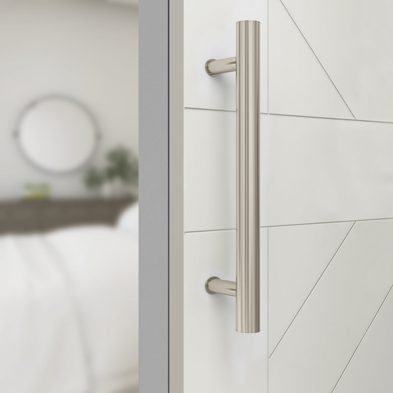 National Hardware Madison 31/32 in. D Satin Nickel Silver Steel Pull Handle
