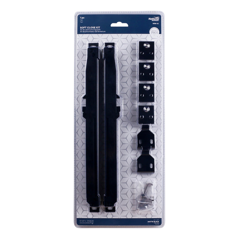 National Hardware Matte Black Metal Soft Close Kit