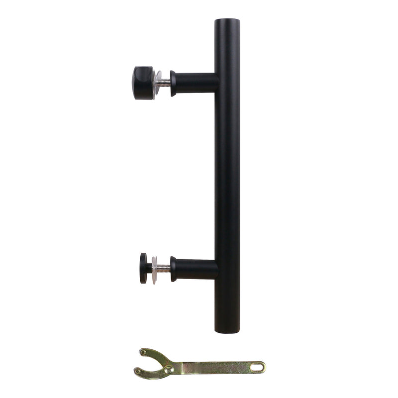 National Hardware Madison 31/32 in. D Matte Black Steel Pull Handle