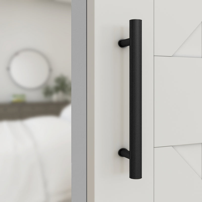 National Hardware Madison 31/32 in. D Matte Black Steel Pull Handle