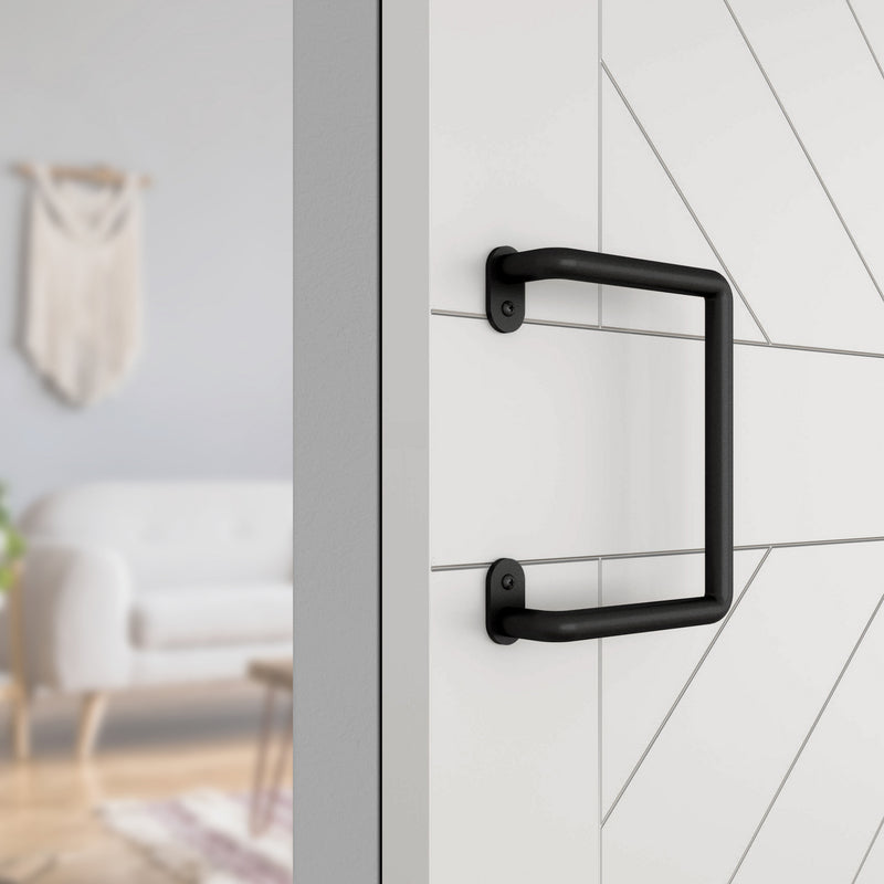 National Hardware Troy 5/8 in. D X 6-3/32 in. L Matte Black Steel Pull Handle