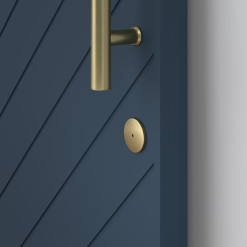 National Hardware Brushed Zinc Indoor Sliding Door Lock