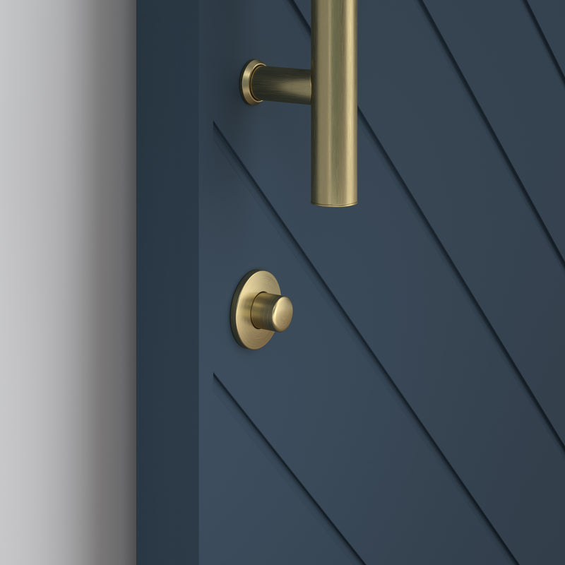 National Hardware Brushed Zinc Indoor Sliding Door Lock