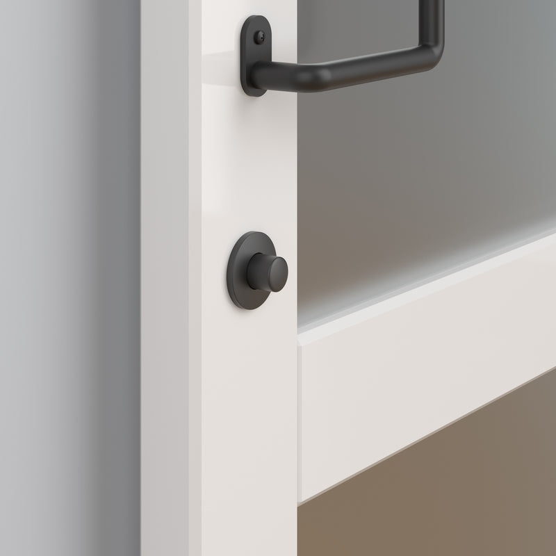 National Hardware Matte Zinc Indoor Sliding Door Lock