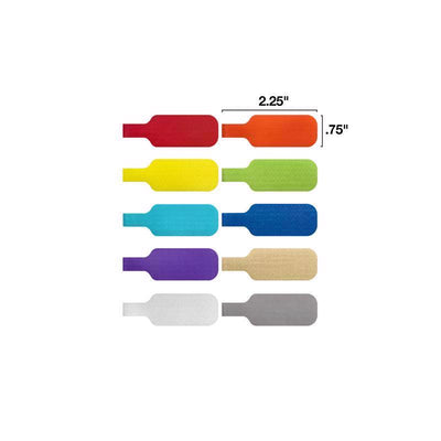 Wrap-It Cable Labels 2.25 in. L Assorted Polypropylene Cable Labels
