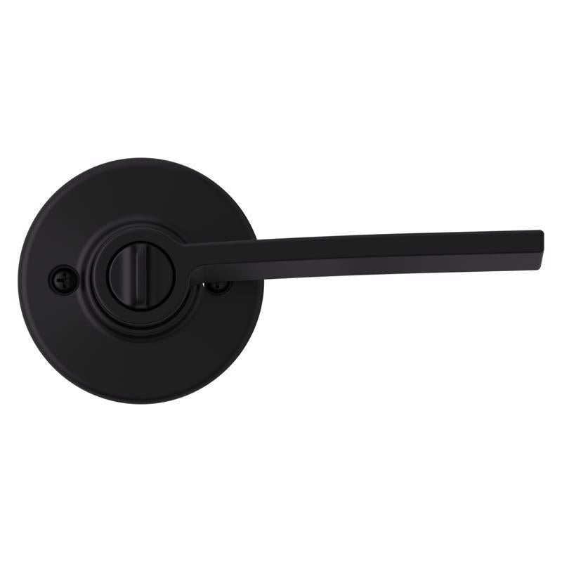 Kwikset Ladera Matte Black Privacy Lever Right or Left Handed