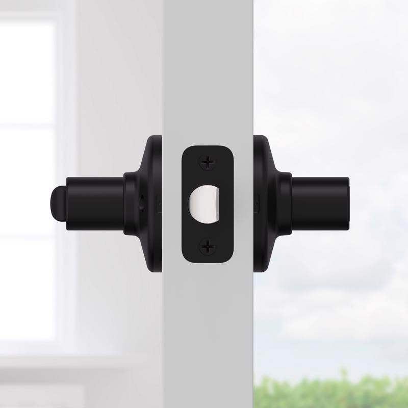 Kwikset Ladera Matte Black Privacy Lever Right or Left Handed