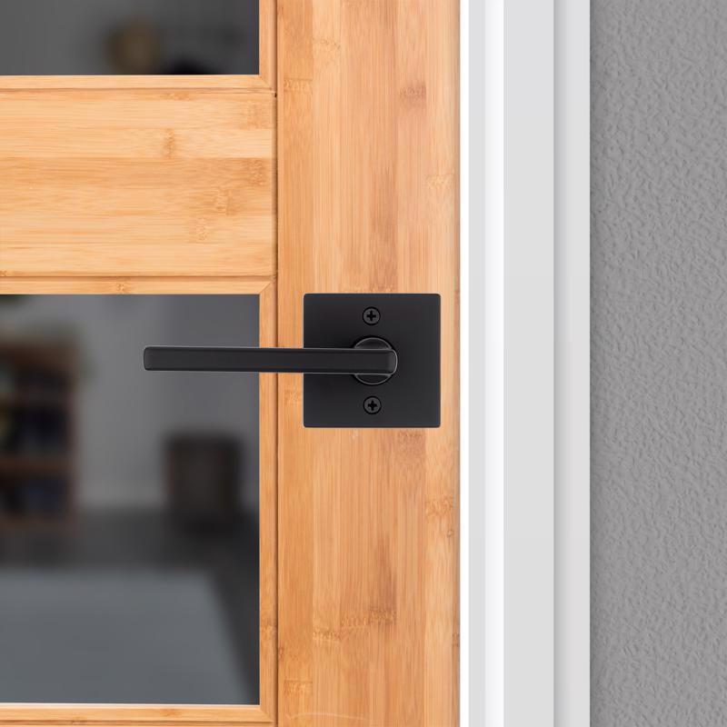 Kwikset Halifax Matte Black Reversible Dummy Lever Right or Left Handed